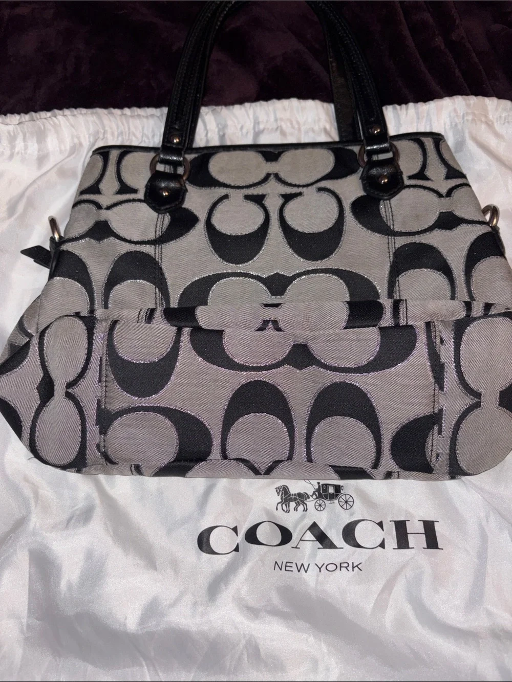 Coach tote signature